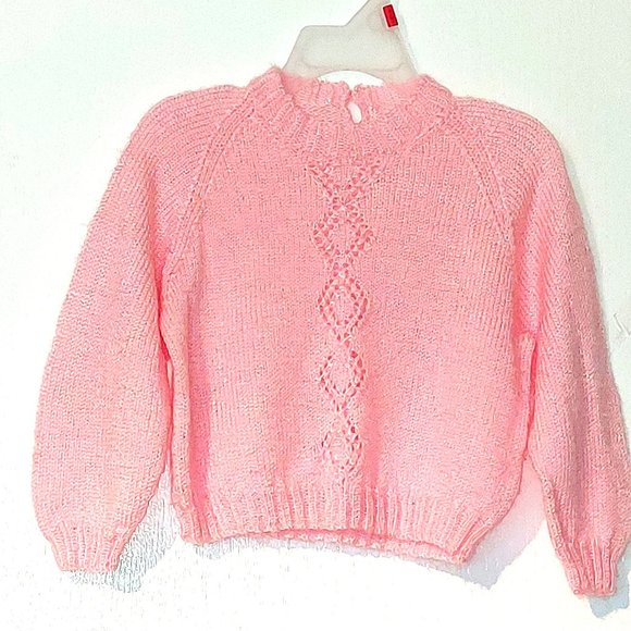 Vintage Handmade Light Knit Toddler Sweater size 2 - Picture 1 of 3